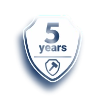 5 years warranty